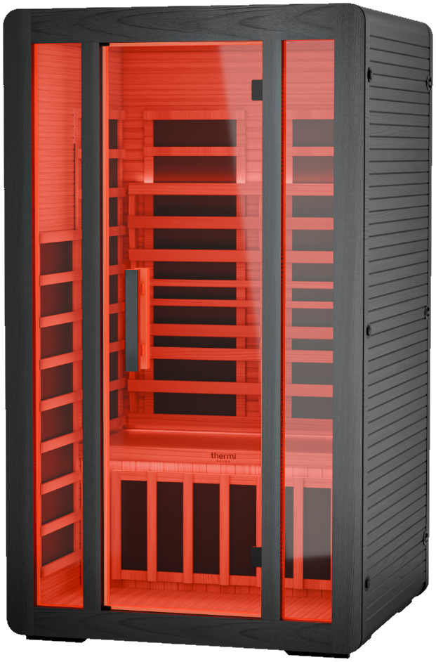 Thermi Core, side view showing Canadian Hemlock exterior